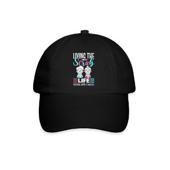 Lustige Altenpflege Persönlicher Pflegehelfer - Baseballkappe - Schwarz/Schwarz - Vorne