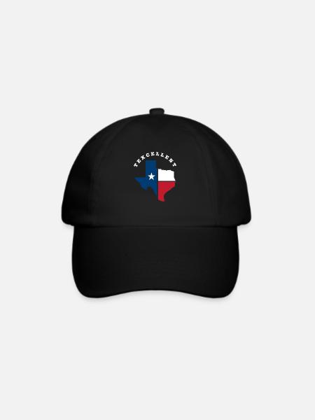 Texas Staat Herkunft - Baseballkappe - Schwarz/Schwarz