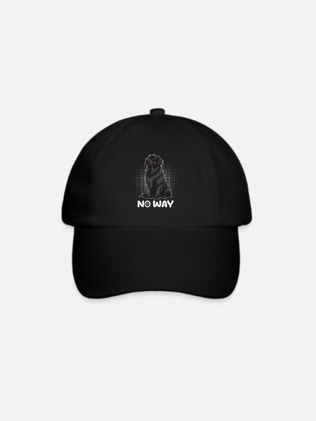 Neufundländer Hundebesitzer NO WAY Sturer Lustiger - Baseballkappe - Schwarz/Schwarz