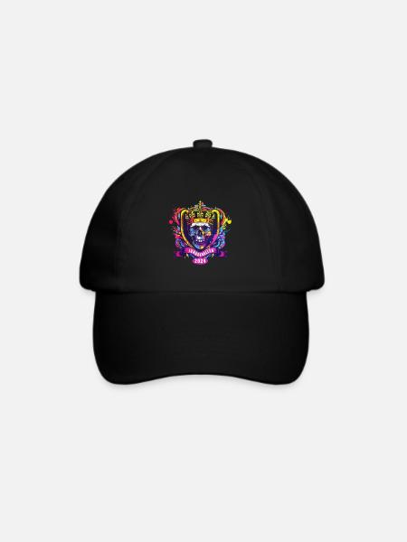 Junggesellen 2024 Totenkopf Krone Jga - Baseballkappe - Schwarz/Schwarz