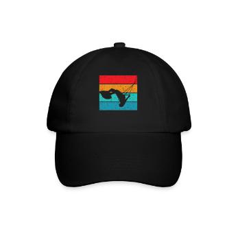 Kitesurfing - Baseballkappe - Schwarz/Schwarz - Vorne