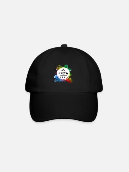 Kreta 2024 Bunt - Baseballkappe - Schwarz/Schwarz