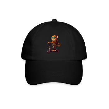 Ozelot Roller - Baseballkappe - Schwarz/Schwarz - Vorne