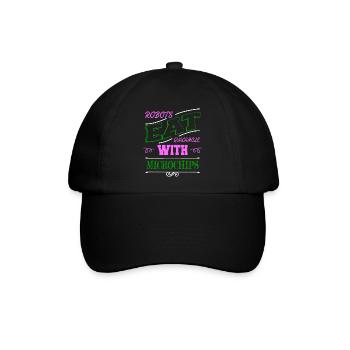 birthday present birthday present idea humor - Baseballkappe - Schwarz/Schwarz - Vorne