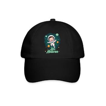 Like Heaven - Astronaut - Baseballkappe - Schwarz/Schwarz - Vorne