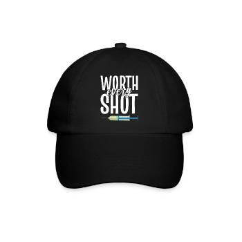 Worth Every Shot Reproduktionsendokrinologe - Baseballkappe - Schwarz/Schwarz - Vorne