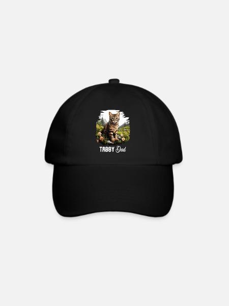 Tabby Kätzchen Tabby Katze - Baseballkappe - Schwarz/Schwarz
