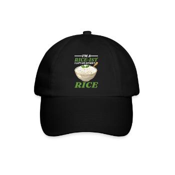I'm A Rice-ist I Can't Live Without Rice 5 - Baseballkappe - Schwarz/Schwarz - Vorne