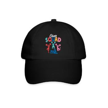 Cheer Squad Cheerleader Cheerleading - Baseballkappe - Schwarz/Schwarz - Vorne