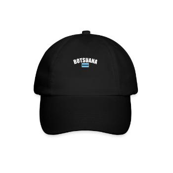 Botsuana Botswana Botsuanische Flagge - Baseballkappe - Schwarz/Schwarz - Vorne