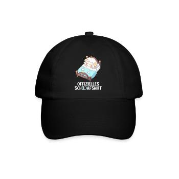 Offizielles Schafshirt Offizielles Schlafshirt - Baseballkappe - Schwarz/Schwarz - Vorne