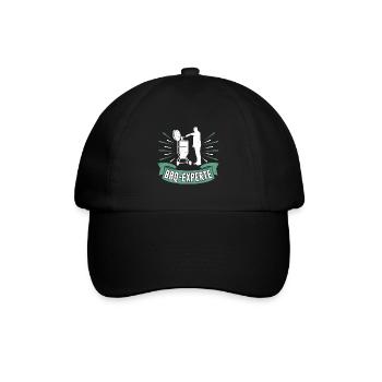 BBQ-Experte Lustig Fleischliebhaber Fleischesser - Baseballkappe - Schwarz/Schwarz - Vorne