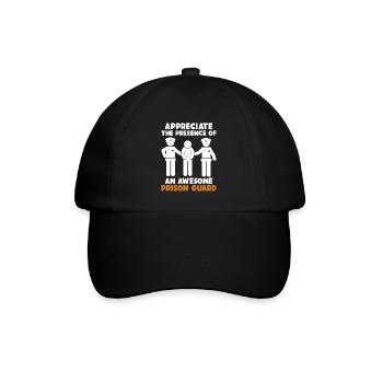 Schätzen Sie die Anwesenheit von Awesome Correctional - Baseballkappe - Schwarz/Schwarz - Vorne