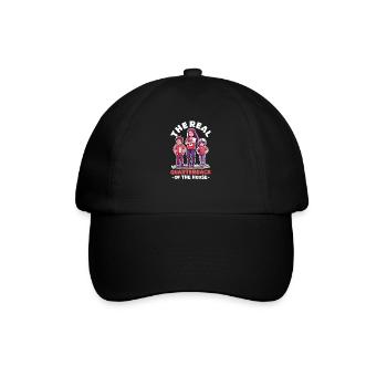 Football Mom Der wahre Quarterback des Hauses - Baseballkappe - Schwarz/Schwarz - Vorne