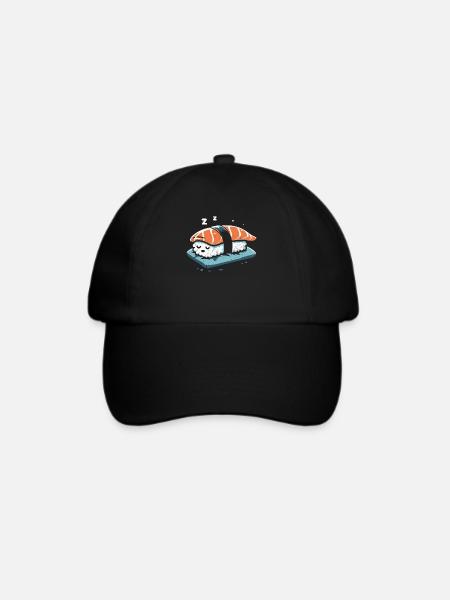 Sushi - Baseballkappe - Schwarz/Schwarz