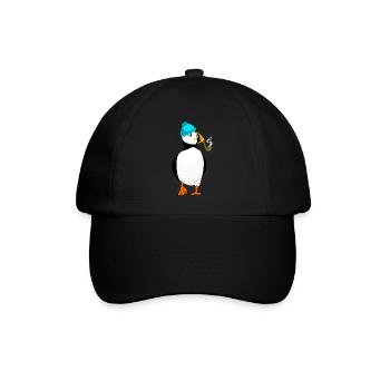 Puffin - Baseballkappe - Schwarz/Schwarz - Vorne