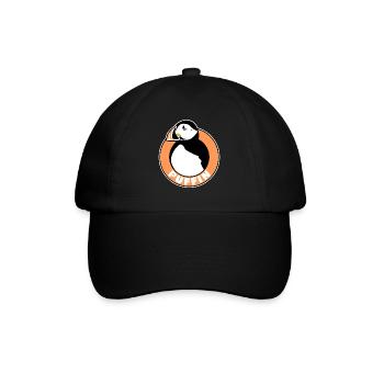 Puffins Bird Puffin - Baseballkappe - Schwarz/Schwarz - Vorne