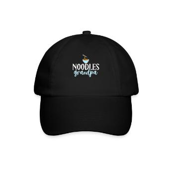 Noodle Lover Gifts - Baseballkappe - Schwarz/Schwarz - Vorne