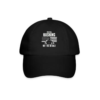 Ethische Hacker-Cybersicherheitsexpertise - Baseballkappe - Schwarz/Schwarz - Vorne