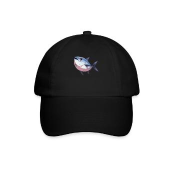 Tuna Thunfische Thunfisch - Baseballkappe - Schwarz/Schwarz - Vorne