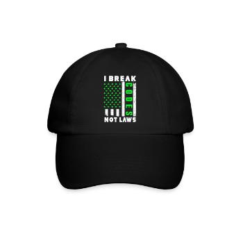 Ethische Hacker-Cybersicherheitsexpertise - Baseballkappe - Schwarz/Schwarz - Vorne