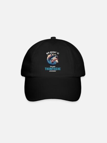Tuna Thunfische Thunfisch - Baseballkappe - Schwarz/Schwarz