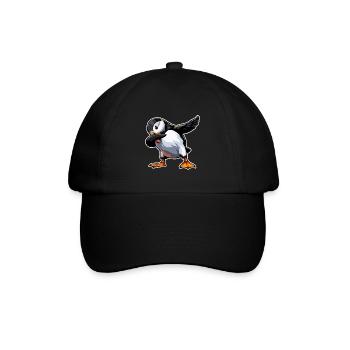 Papageientaucher Vogel Niedlicher Vogel Papageientaucher Papageientaucher - Baseballkappe - Schwarz/Schwarz - Vorne