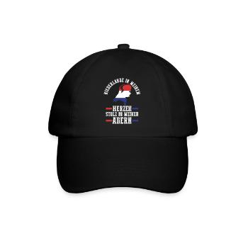 Niederländer Niederlande Holland - Baseballkappe - Schwarz/Schwarz - Vorne