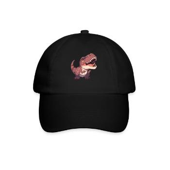 Allosaurier Allosaurus - Baseballkappe - Schwarz/Schwarz - Vorne