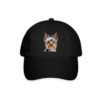 Yorkshire Terrier - Baseballkappe - Schwarz/Schwarz - Vorne