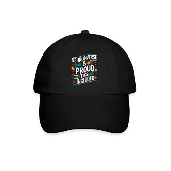 Tourette-syndrom-bewusstsein Neurodiverse - Baseballkappe - Schwarz/Schwarz - Vorne