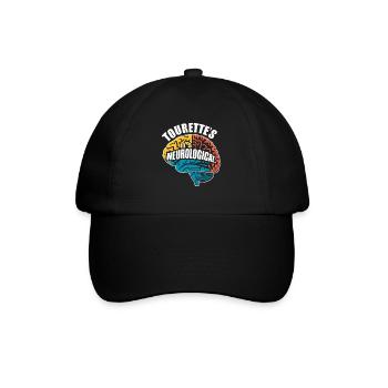 Tourette-syndrom-bewusstsein Neurodiverse - Baseballkappe - Schwarz/Schwarz - Vorne