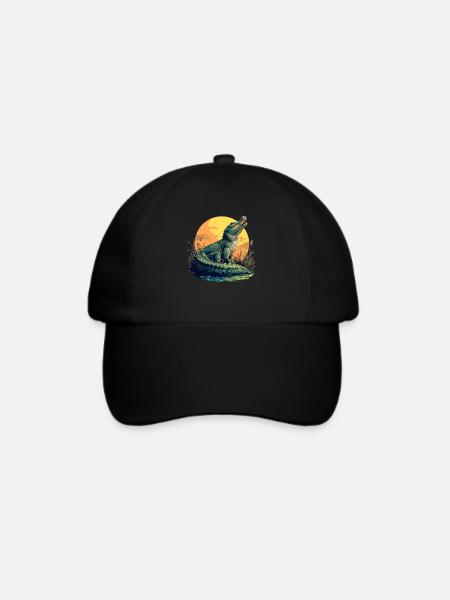 Alligatoren Alligator - Baseballkappe - Schwarz/Schwarz