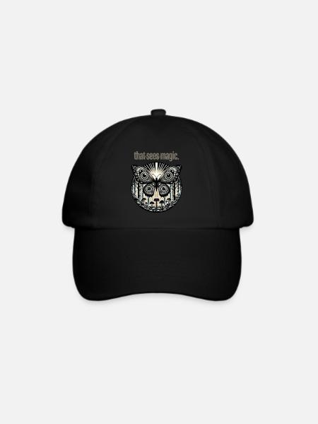 Enchanted Eyes Butterfly - Baseballkappe - Schwarz/Schwarz