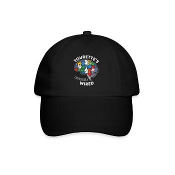 Tourette-syndrom-bewusstsein Neurodiverse - Baseballkappe - Schwarz/Schwarz - Vorne