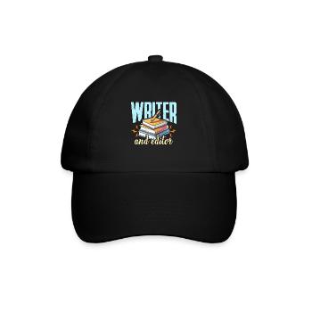 Writer And Editor Literature Bookworm Book Editor - Baseballkappe - Schwarz/Schwarz - Vorne