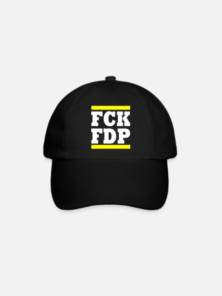 Fck fdp - Baseballkappe - Schwarz/Schwarz