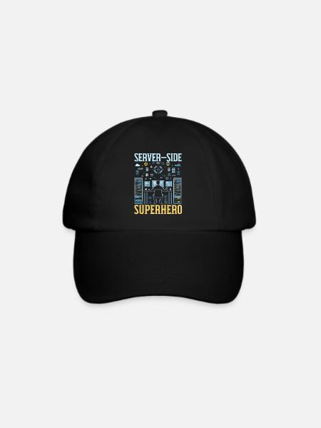 Backend-Entwickler Programmierung Softwareprogrammierer - Baseballkappe - Schwarz/Schwarz