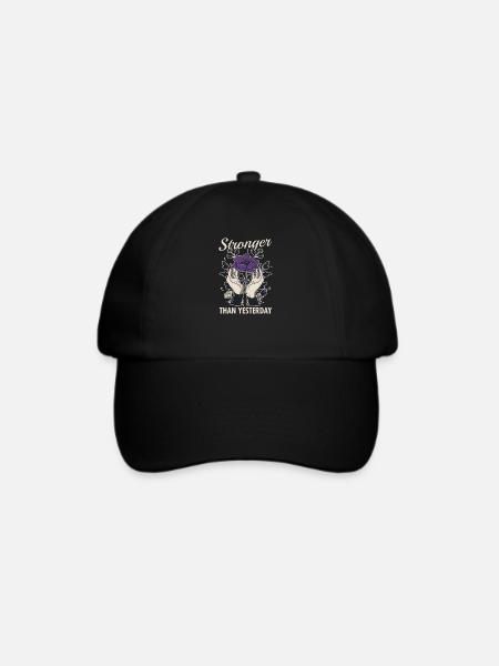 Häusliche Gewalt stärker als gestern - Baseballkappe - Schwarz/Schwarz