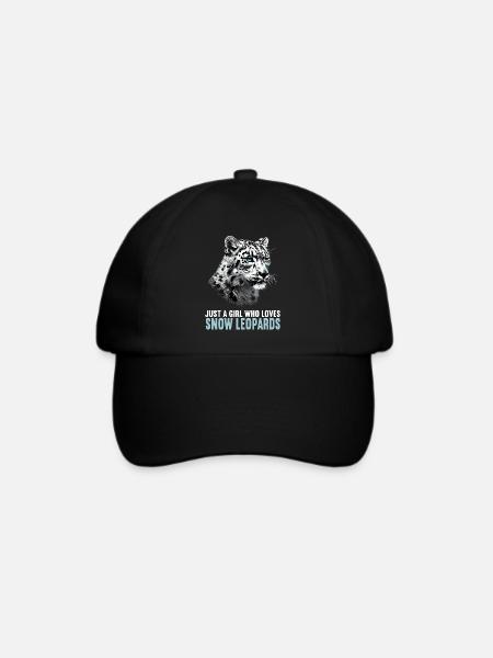 Snow Leopard Schneeleoparden Schneeleopard - Baseballkappe - Schwarz/Schwarz