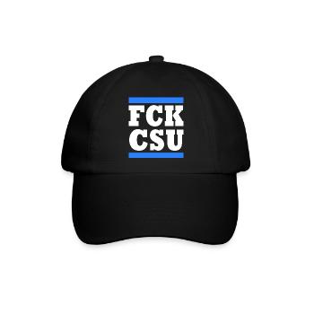Fck csu - Baseballkappe - Schwarz/Schwarz - Vorne