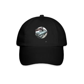 Cholow Klassiker: Oldtimer Lowrider-Auto - Baseballkappe - Schwarz/Schwarz - Vorne