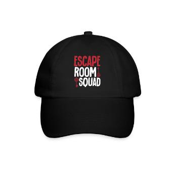 Escape Room - Baseballkappe - Schwarz/Schwarz - Vorne