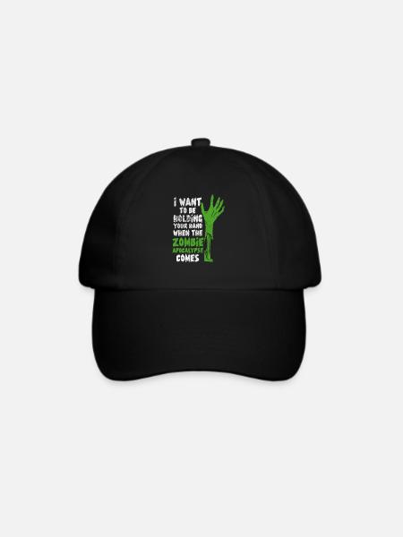 Zombie - Baseballkappe - Schwarz/Schwarz