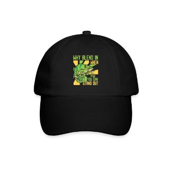 Warum sich einfügen, wenn Sie sich von Panther abheben können - Baseballkappe - Schwarz/Schwarz - Vorne