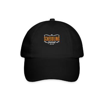Receptionist Scheduling Savior Secretary Assistant - Baseballkappe - Schwarz/Schwarz - Vorne