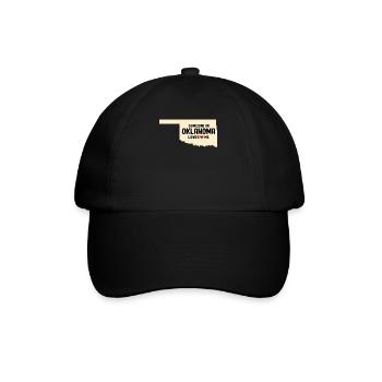 Jemand in Oklahoma liebt mich - Baseballkappe - Schwarz/Schwarz - Vorne