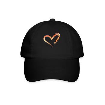 Bartender Mixologist Heart - Baseballkappe - Schwarz/Schwarz - Vorne