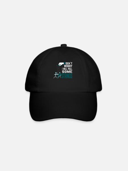 Keine Sorge Ich Ziehe Die Fäden - Programmierer - Baseballkappe - Schwarz/Schwarz