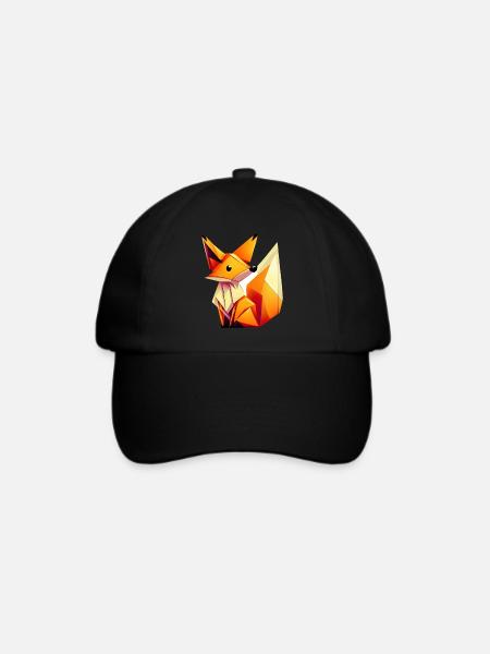 Fuchs - Baseballkappe - Schwarz/Schwarz